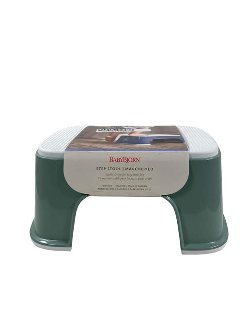 used BabyBjorn Step Stool, Deep Green/ White